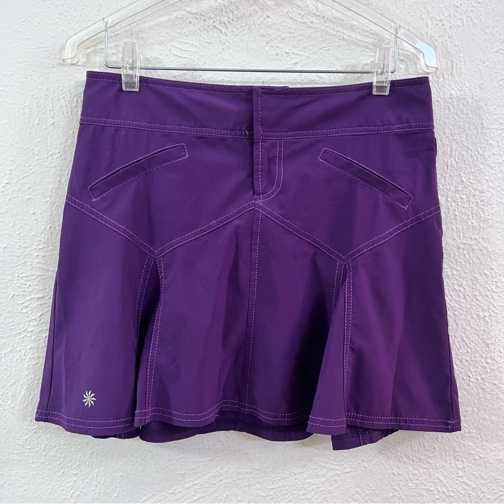 Athleta all terrain purple mini skirt